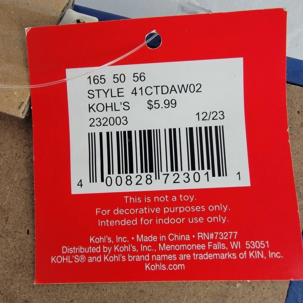 Kohls Oh Beautiful For Spacious Skies Patriotic Wood Shadow Box Wall Decor Blue